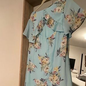 Baby blue floral dress
